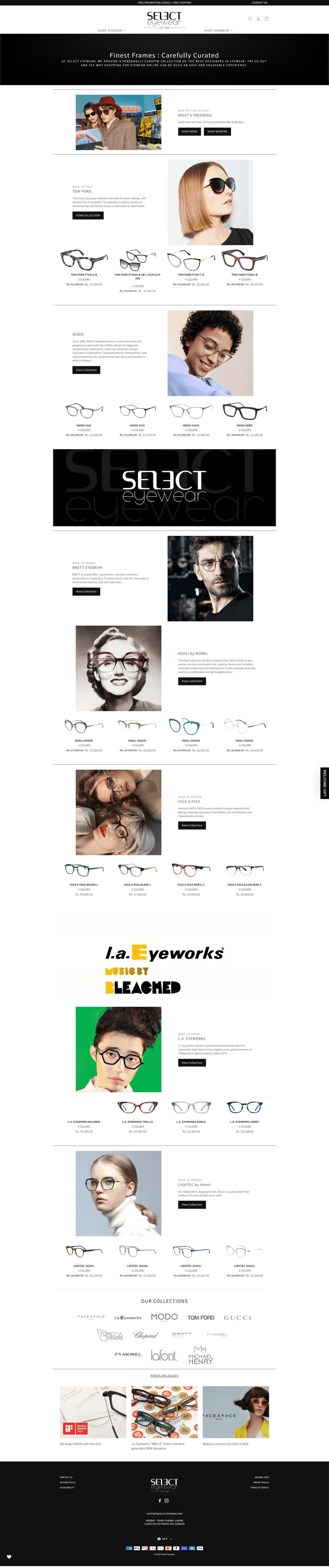 Select eyewear